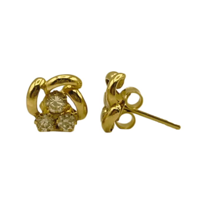 Boucles d'Oreilles Fille en Or 18k