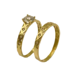 Bague de Mariage en Or 18K