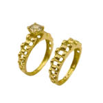 Bague de Mariage en Or 18K