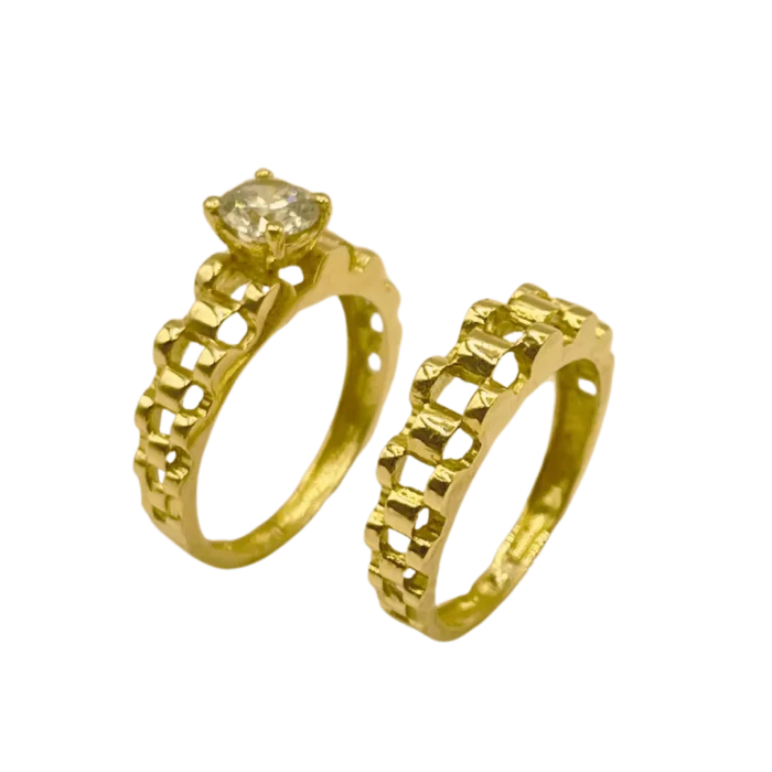 Bague de Mariage en Or 18K