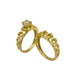 Bague de Mariage en Or 18K