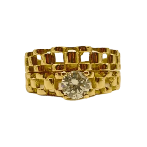 Bague de Mariage en Or 18K