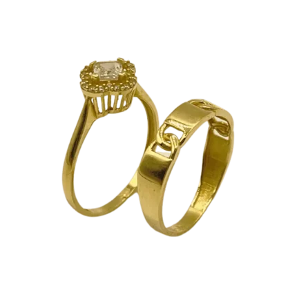 Bague de Mariage en Or 18K