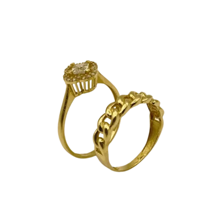 Bague de Mariage en Or 18K