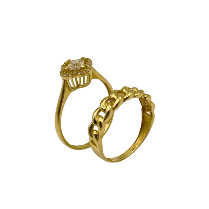 Bague de Mariage en Or 18K