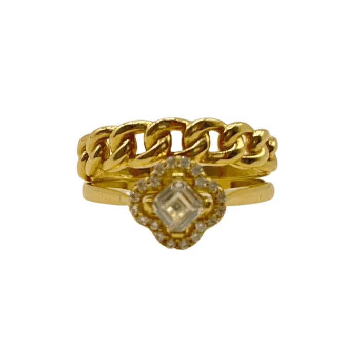 Bague de Mariage en Or 18K