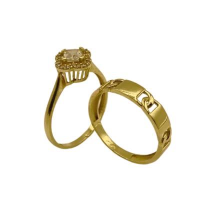 Bague de Mariage en Or 18K