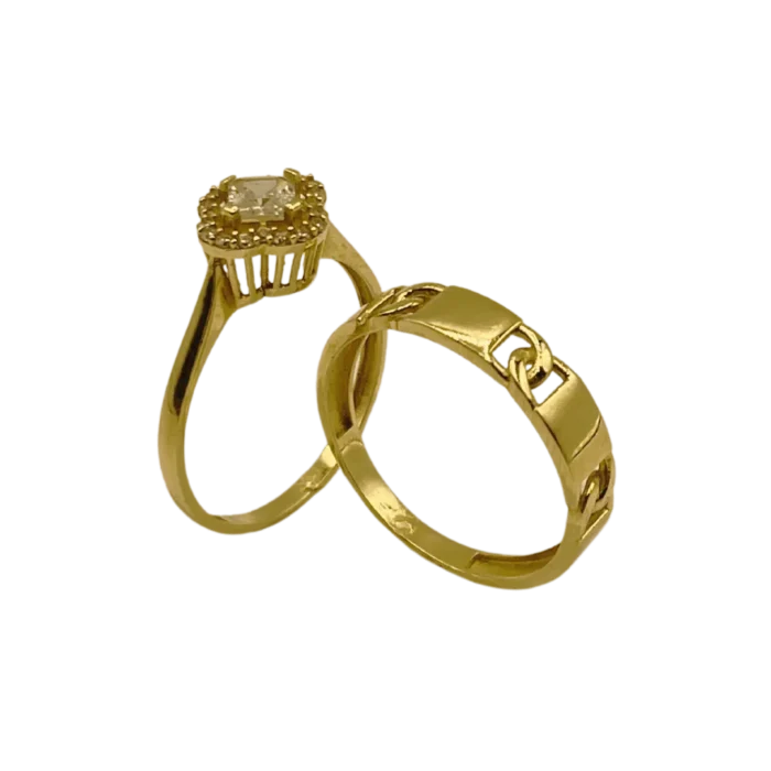 Bague de Mariage en Or 18K