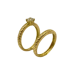 Bague de Mariage en Or 18K