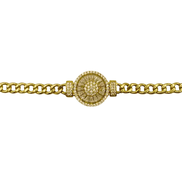 Gourmette Moderne en Or 18K