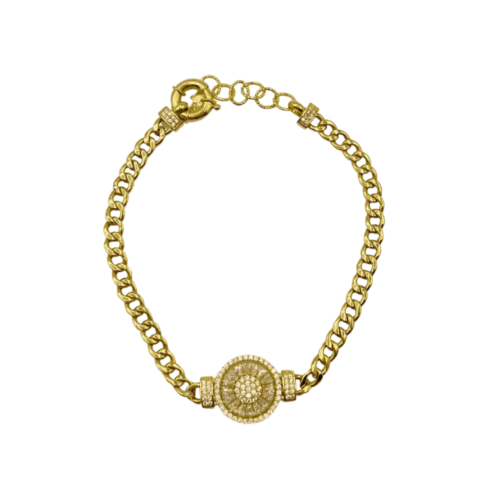 Gourmette Moderne en Or 18K