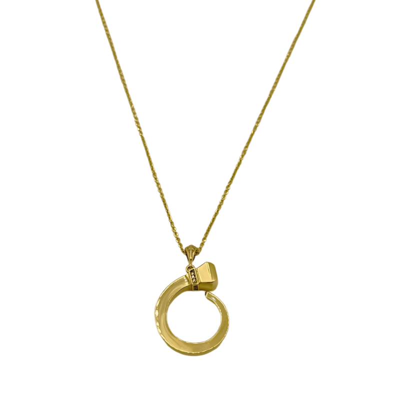 Collier en Or 18K "L'Anneau Mystique"