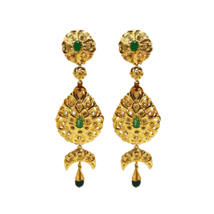 Boucles d'Oreilles Traditionnelles en Or 18K