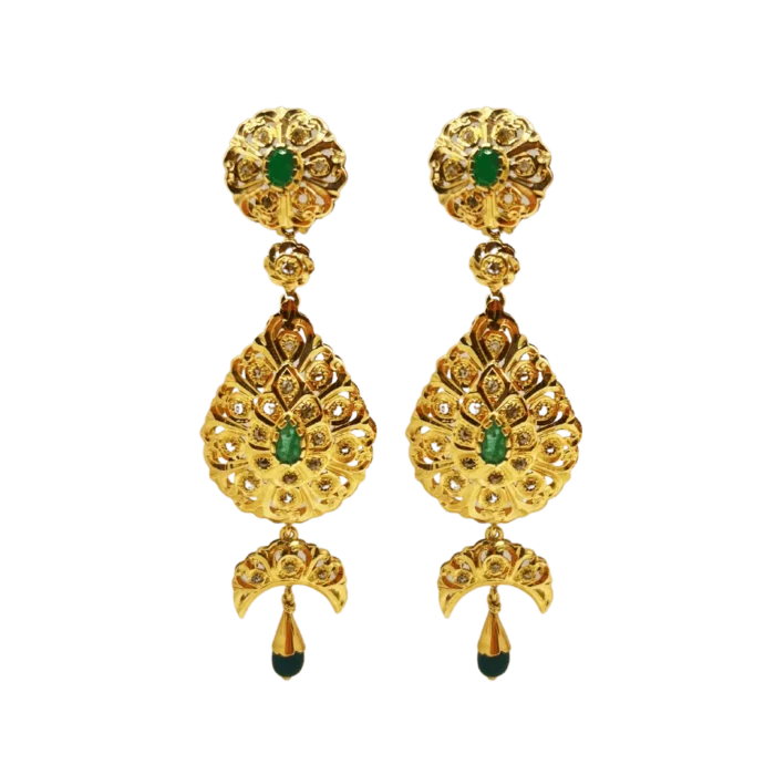 Boucles d'Oreilles Traditionnelles en Or 18K