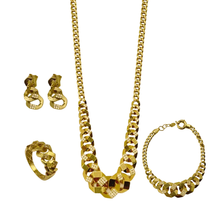 Parure Luxueuse en Or 18K