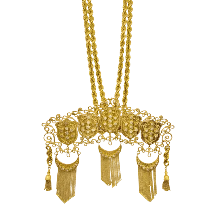 Cravache Boulahya en Or 18K