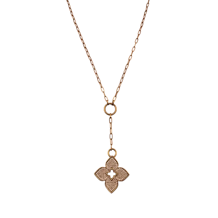 Pendentif TRÈFLE en Or Rose