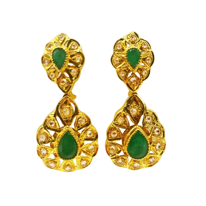 Boucles d'Oreilles Traditionnelles en Or 18K