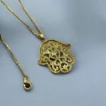 Collier pendentif Khmissa en Or 18k - GOLD OUDAOUD