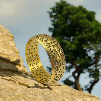 Bracelet Traditionnel Ajouré en Or 18K