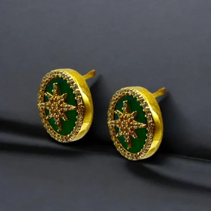 Boucles d'oreilles en Or 18K avec Motif Etoilé