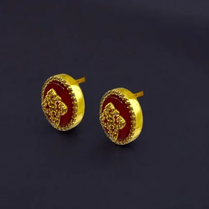 Boucles d'oreilles Ovales en Or 18K