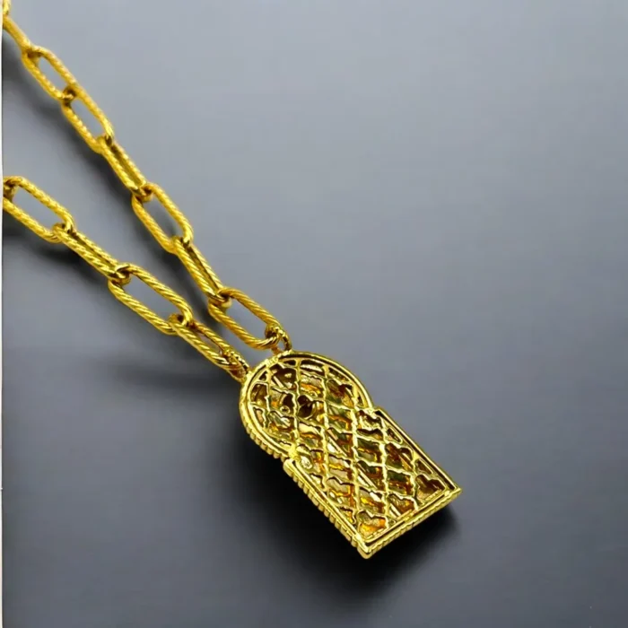 Sautoir en Or 18K – Une Réminiscence des Portes Anciennes