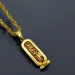 Sautoir en Or 18K avec Pendentif Égyptien