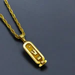 Sautoir en Or 18K avec Pendentif Égyptien