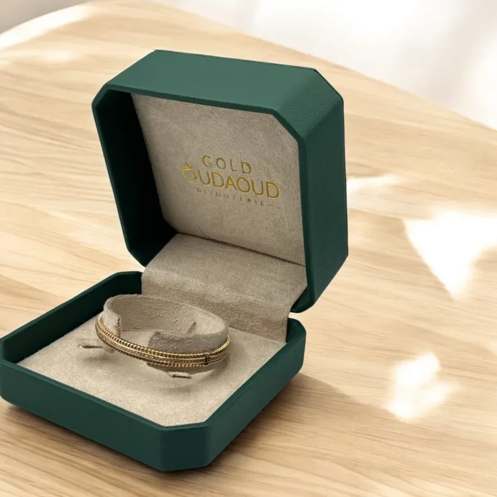Bracelet Simple Serti en Or 18K