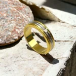 Bague en Or Jaune et Blanc 18K