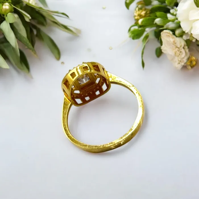 Bague de Fiançailles en Or Jaune 18k