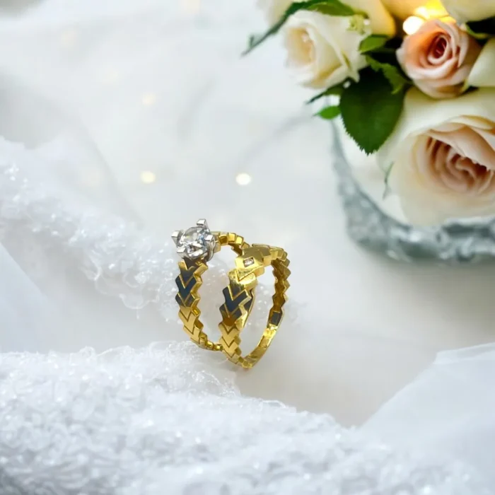 Alliance de mariage en or 18k