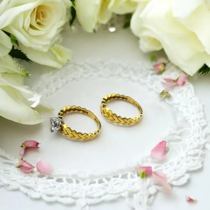 Alliance de mariage en or 18k