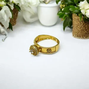 Magnifique bague de mariage en or 18 carats