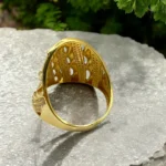 Bague Moderne en Or 18k Sertie