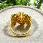 Luxe Bague en Or Jaune 18k