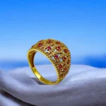 Somptueuse Bague en or 18k Sertie