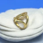 Bague Moderne en Or Jaune 18K