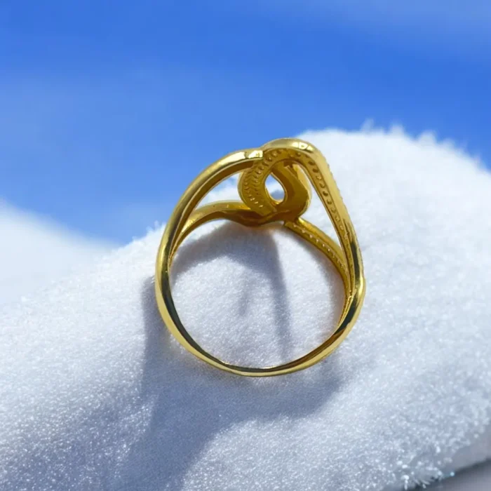 Bague Moderne en Or Jaune 18K