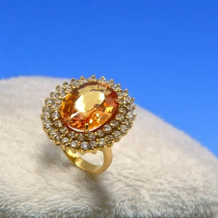 Bague Majestueuse en Or Jaune 18K