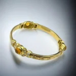 Bracelet Vintage en Diamant et Citrine