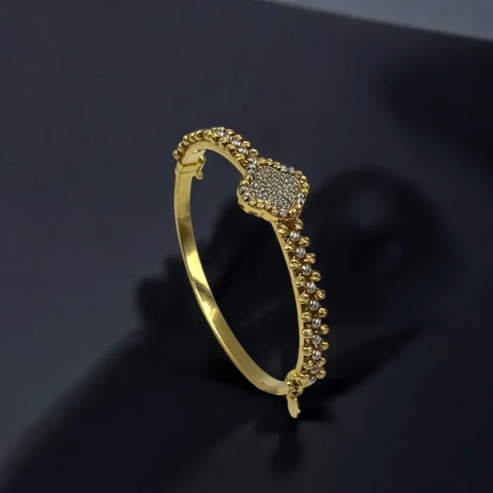 Bracelet Élégant en Boules Multicolores en Or 18K