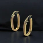 Élégante Boucles d'Oreilles en Or 18K