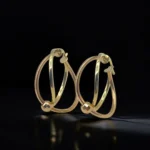 Boucles d'Oreilles Modernes en Or 18K