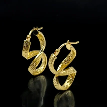 Boucles d’Oreilles Modernes en Or 18K