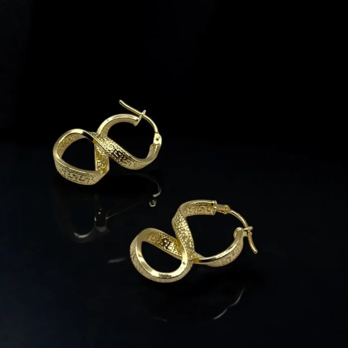 Boucles d’Oreilles Modernes en Or 18K