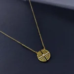 Luxueuxe Chaîne Pendentif en Or 18K