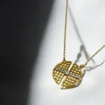 Luxueuxe Chaîne Pendentif en Or 18K