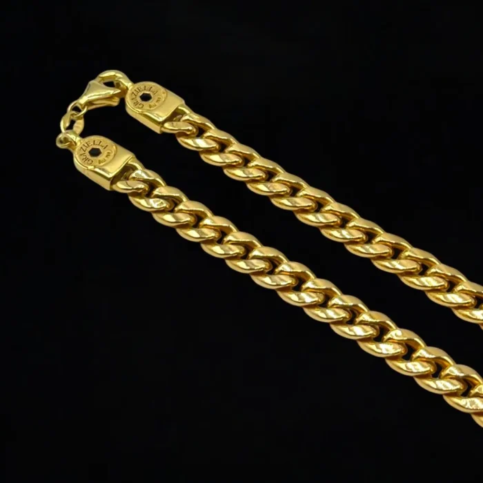 Chaîne Solide en Or Jaune 18K